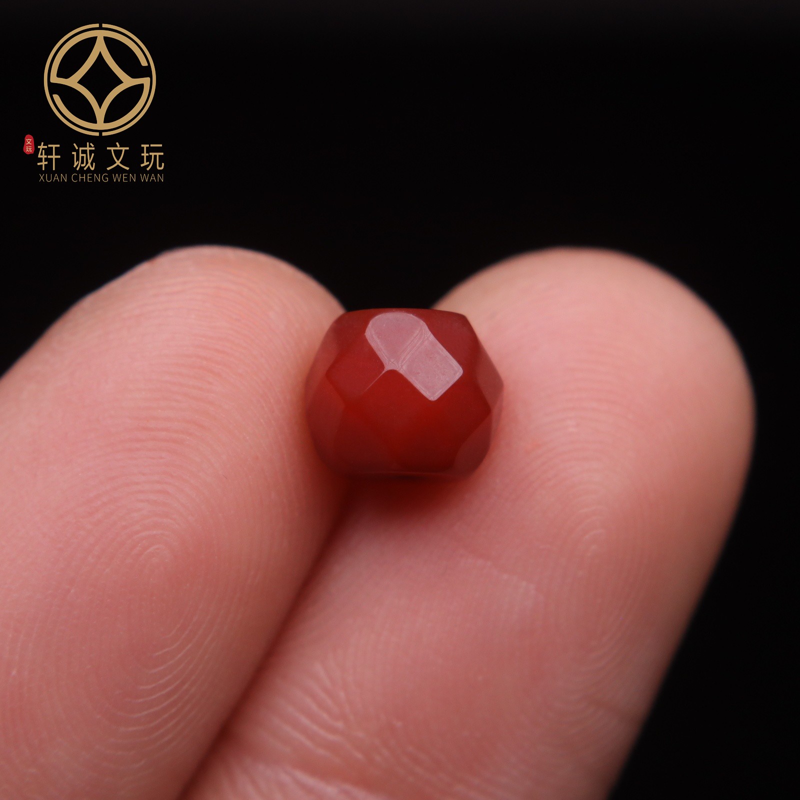 保真凉山满肉满色南红玛瑙隔片隔珠算盘珠散珠DIY配饰新品配件