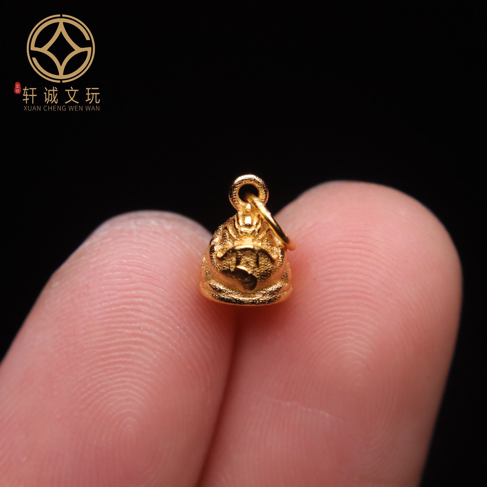 原创925银镀金貔貅金蟾吊坠圆珠隔珠手工串珠编绳diy文玩配饰珠