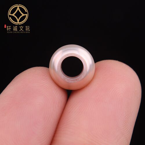 原创天然珍珠光面跑环隔片散珠DIY文玩配饰隔珠配珠手串手链配件