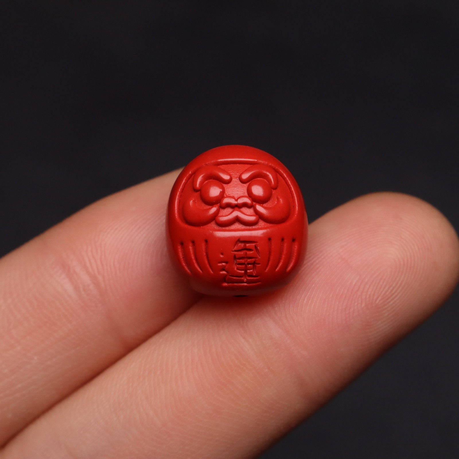 天然保真朱砂达摩蛋招财转运吊坠背云金刚菩提手串长串diy配珠饰