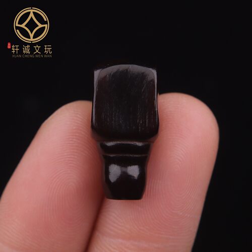 原创天然沉香木紫檀木方型三通佛头手串散珠DIY文玩配饰配件饰品