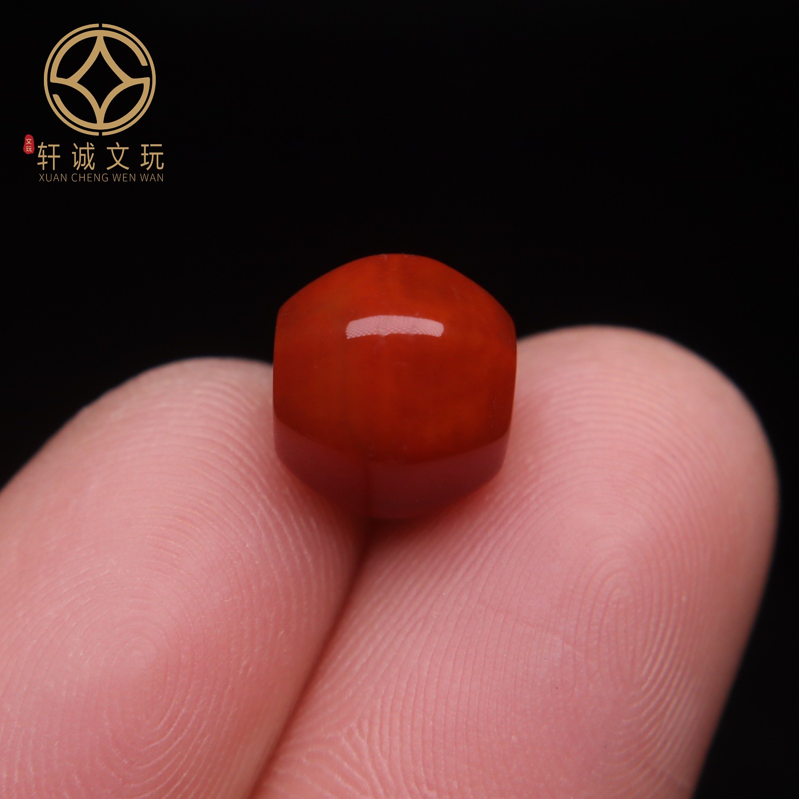 保真凉山满肉满色南红玛瑙瓜珠桶珠桶珠算盘珠散珠DIY配饰配件