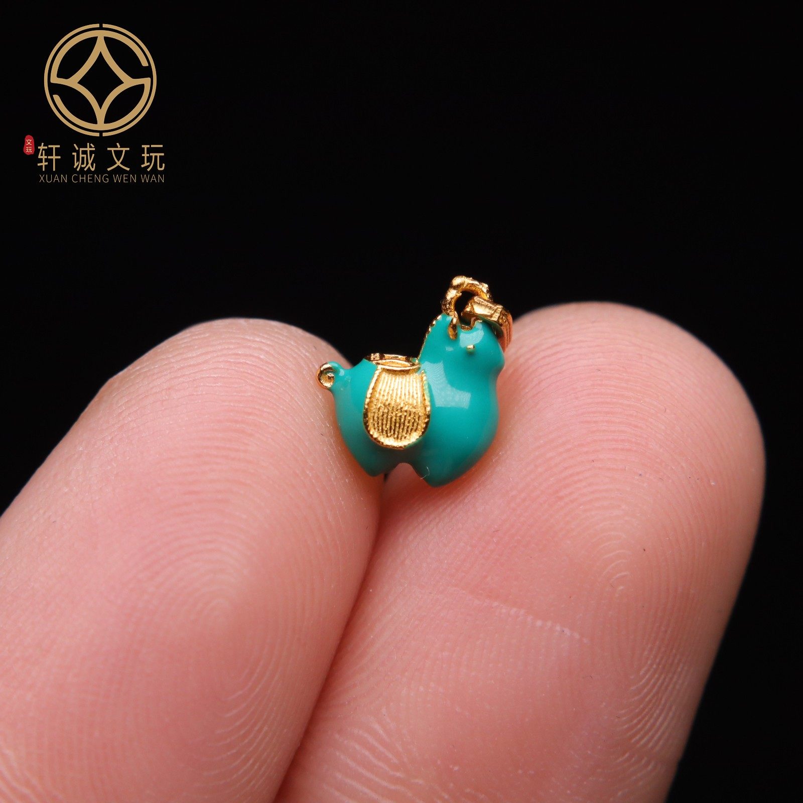 原创足银925镀金镂空彩绘马吊坠顶腰珠隔珠手串diy文玩配饰配件,珠宝/钻石/翡翠,其他,淘宝优惠券,粉丝福利购,淘宝优惠卷