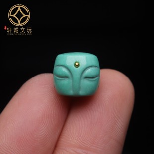 原创优化蒙松镶古法金佛一念桶珠隔珠隔珠手串手链diy文玩配珠饰