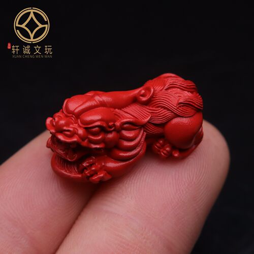 天然正品朱砂红砂貔貅招财顶腰珠隔珠金刚星月菩提手串配饰配件