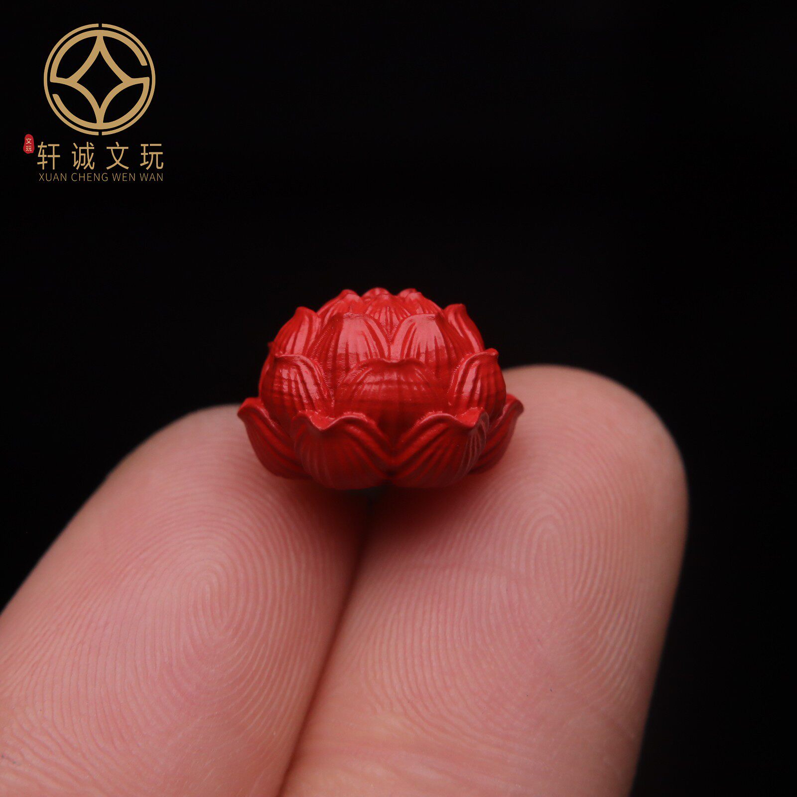 保真朱砂红砂莲花座背云隔珠侧挂菩提手串长串diy文玩本命年配饰
