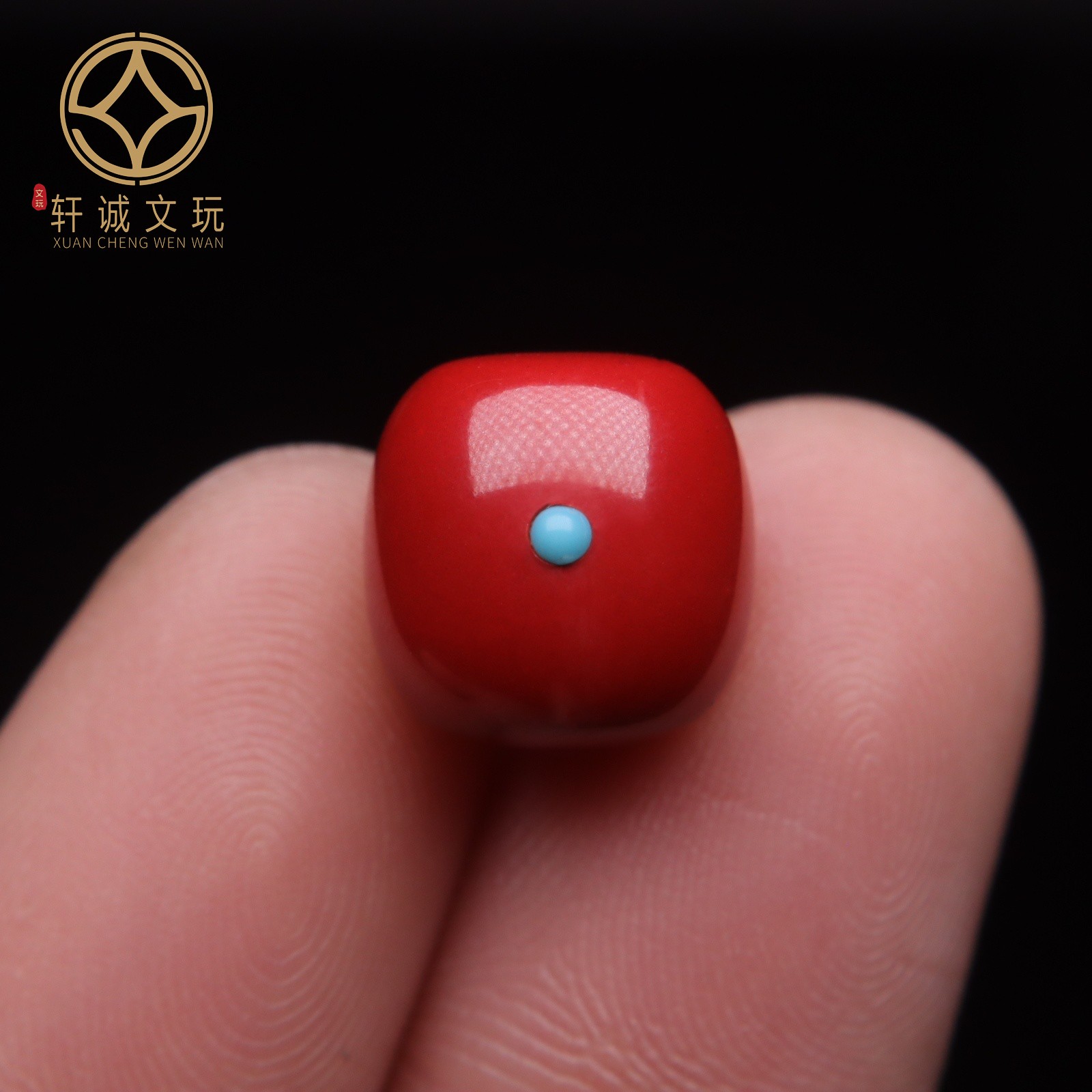 天然朱砂帝王砂镶嵌老型桶珠散珠配珠金刚星月菩提手串文玩配饰