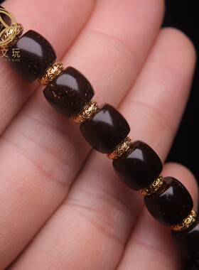 原创纯银镀金925陨石款隔片垫片隔珠菩提长串手工串珠diy文玩配饰