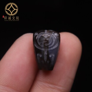 天然天珠玛瑙博古纹兽面三通佛头散珠DIY配饰新品配件饰品