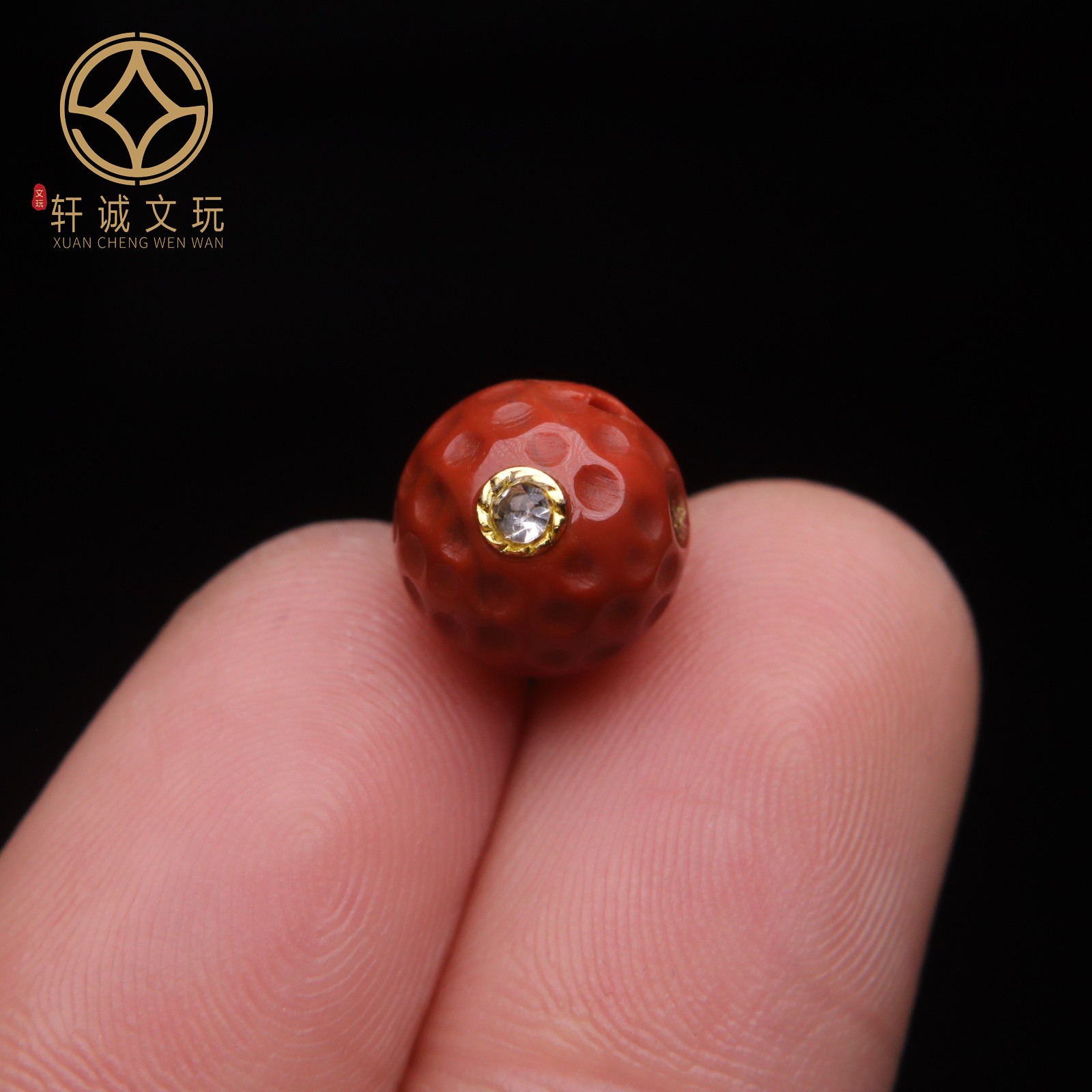 保真满肉满色南红玛瑙镶钻烫金陨石回纹鼓珠桶珠算盘散珠DIY配饰