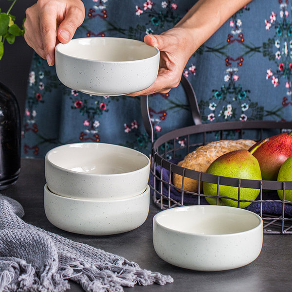 全霸 釉下彩 日式4.5英寸饭碗*4只 优惠券折后￥15.9包邮（￥25.9-10）多款可选