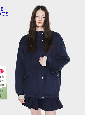 BLUE ERDOS26早春新品休闲百搭连帽夹克双面呢大衣外套B2265K003