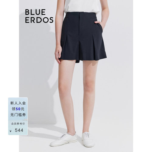 blueerdos微阔A字西装短裤