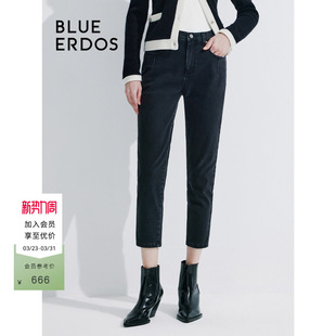 B245M3012 女锥形裤 BLUE ERDOS弹力纯棉小脚牛仔裤