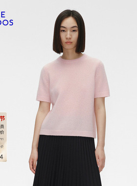 【KNIT by BLUE】BLUE ERDOS冬季欧若风半袖羊绒套衫B255A0014