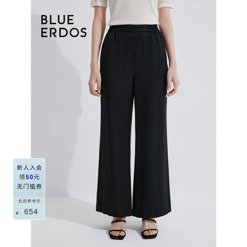 BLUE ERDOS 通勤休闲宽松垂感阔腿休闲裤B245M1024