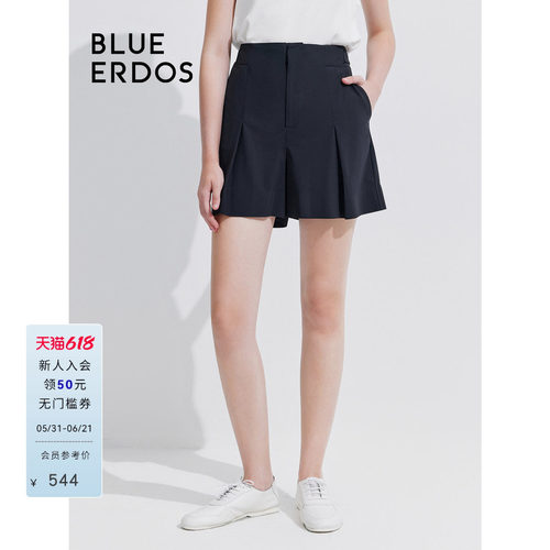 blueerdos微阔A字西装短裤