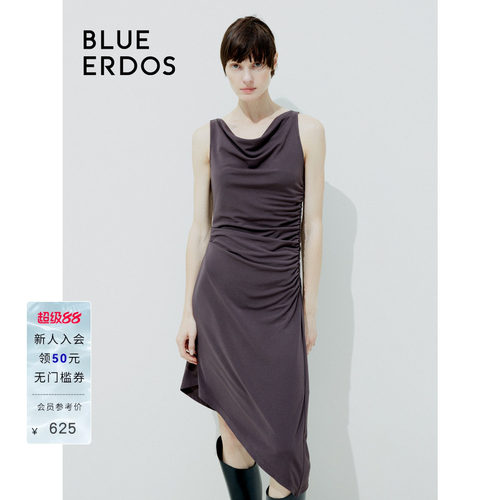 blueerdos莫代尔混纺连衣裙