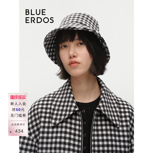 【100%绵羊毛】BLUE ERDOS配饰渔夫帽B246S7003