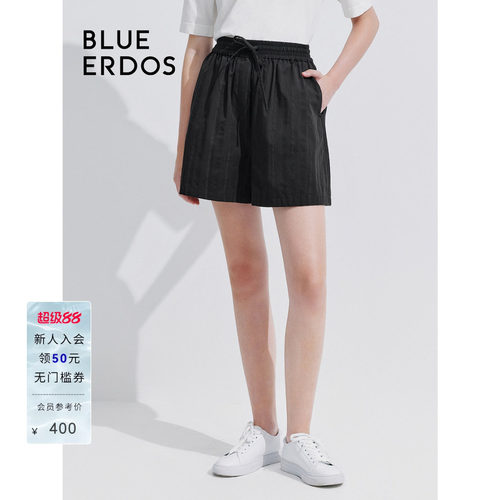 blueerdosA字纯棉休闲短裤
