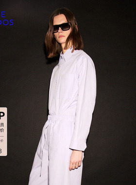BLUE ERDOS 冬季新品工装风设计感剪裁衬衫式女外套B556HB001