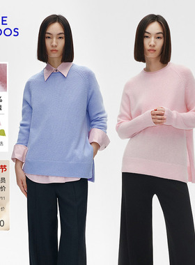 【KNIT by BLUE】BLUE ERDOS冬季简约100%羊绒衫B255A0005