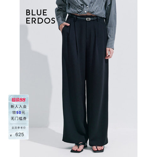 blueerdos直筒西装女裤