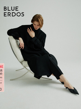 BLUE ERDOS全羊毛气质毛呢大衣B546K2001