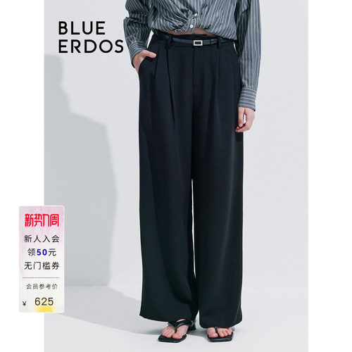 blueerdos直筒西装女裤