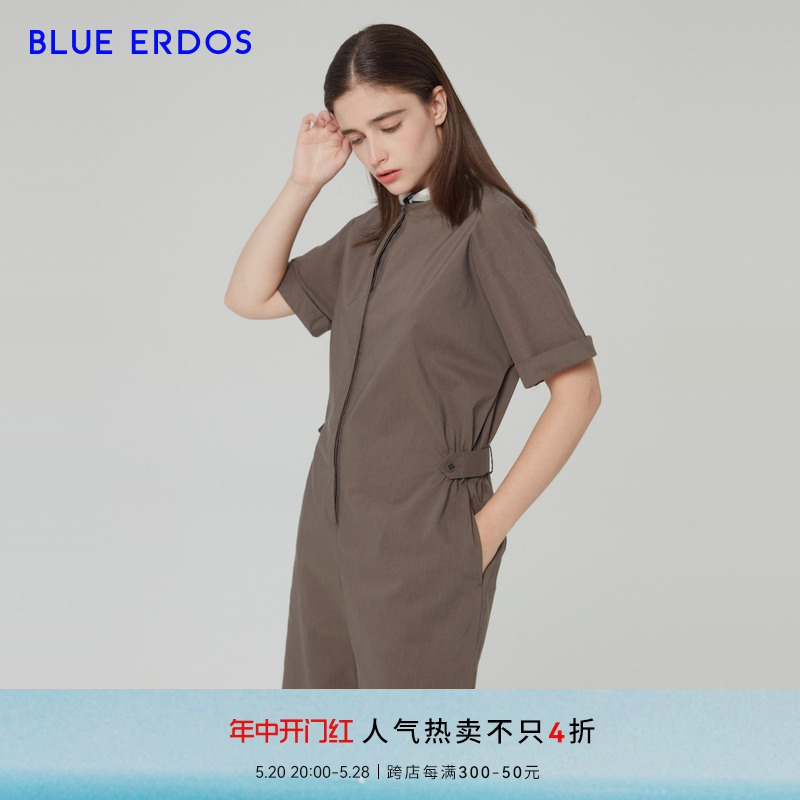 BLUE ERDOS女装 春夏休闲气质舒适圆领短袖女连体服 女装/女士精品 连体衣/裤 原图主图