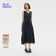 A字连衣裙B255I2014 ERDOS春秋气质V领无袖 真丝 BLUE