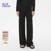 直筒休闲阔腿裤 B255F1001 ERDOS 冬季 100%绵羊毛 BLUE