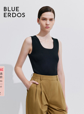 【KNIT BY BLUE系列】BLUE ERDOSU领修身背心B245D2001