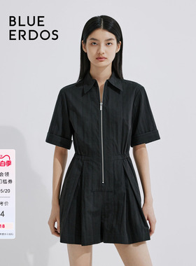 BLUE ERDOS 女装气质通勤翻领A字收腰连体服B245AB003