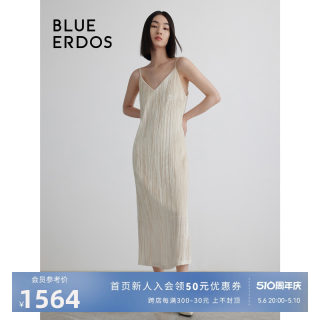 【桑蚕丝】BLUE ERDOS秋冬简约吊带连衣裙女B236I2001