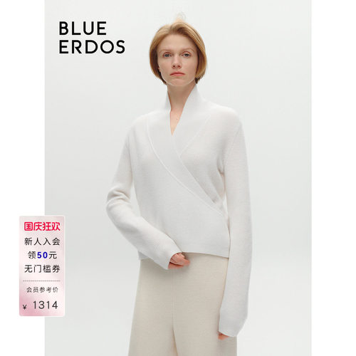 blueerdos青果领新中式羊绒衫