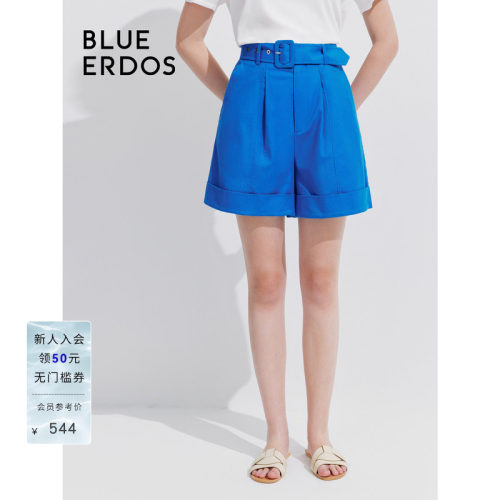 blueerdos通勤A字西装短裤