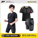 儿童款 男守门员紧身球衣比赛训练服 EVA高弹运动橄榄球防撞服套装