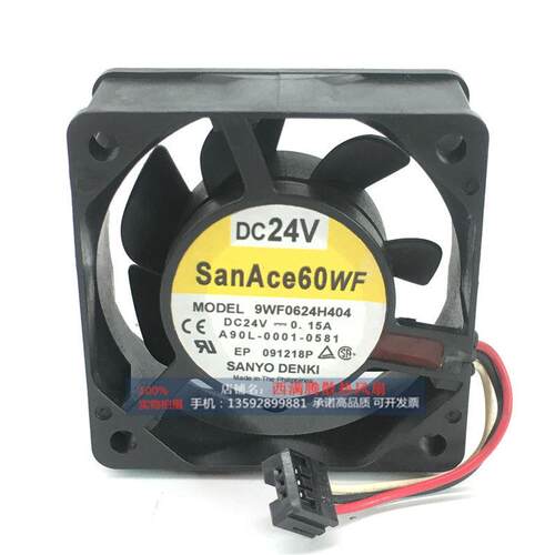 原装SanAce60WF 9WF0624H404 24V发那科放大器风扇A90L-0001-0581