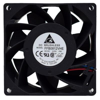 全新DELTA FFB0812VHE 8038 12V 0.57A 8cm服务器散热风扇