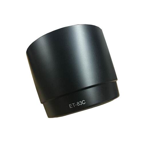 ET-83C适用大白一代头遮光罩100-400 77mm单反相机镜头配件