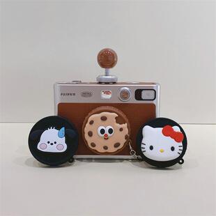 饼干被咬了适用富士拍立得instax mini Evo硅胶镜头盖相机保护盖