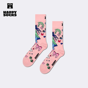 【25秋冬款】Happy Socks潮牌二次元创意图案袜子设计师中筒袜