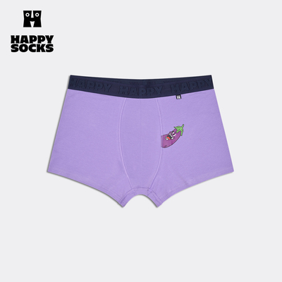 【2026新款】Happy Socks潮牌个性男士平角裤时尚小众舒适棉内裤
