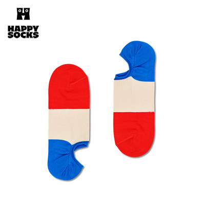 HappySocks拼接色块隐形商务袜