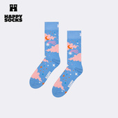 彩色百搭袜子休闲多巴胺中筒袜 Socks潮牌个性 25秋冬款 Happy