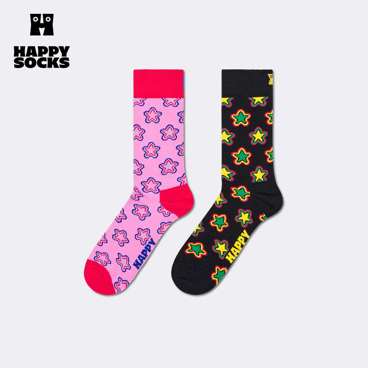 【2026春夏】Happy Socks潮牌个性创意星星袜子时尚多巴胺中筒袜