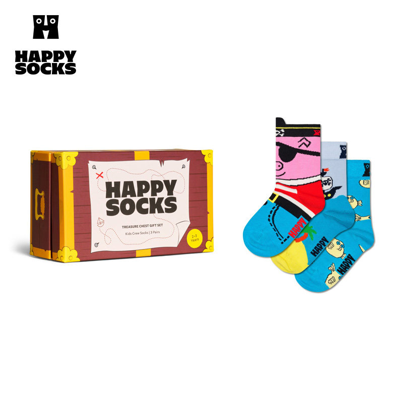 Happy Socks潮牌儿童趣味礼盒袜子男女童春秋季中筒袜棉袜多双装,童装/婴儿装/亲子装,儿童袜子(0-16岁),淘宝优惠券,粉丝福利购,淘宝优惠卷
