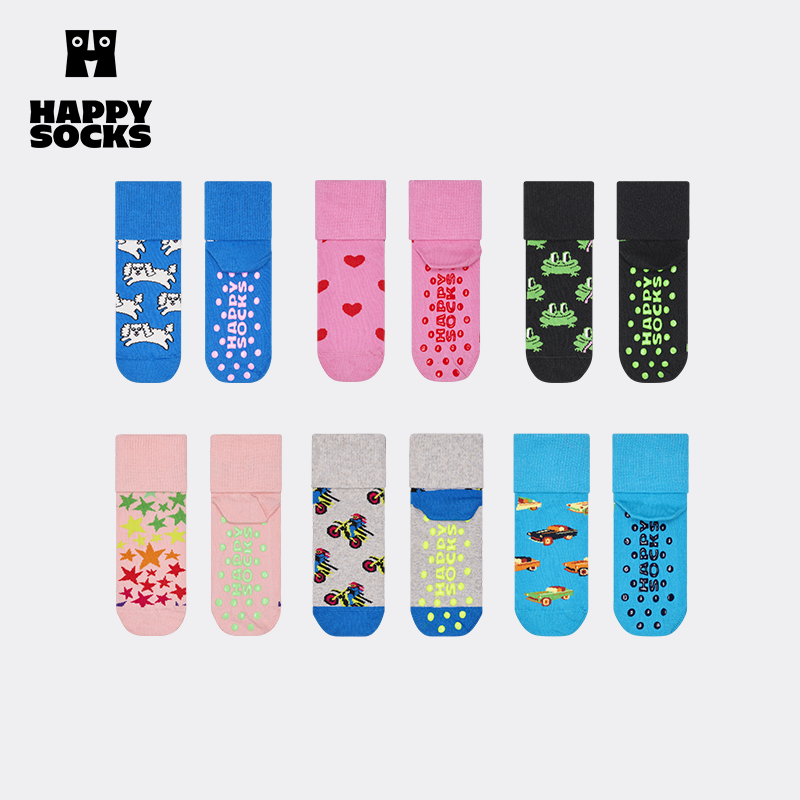 【春夏款】Happy Socks儿童可爱甜美袜子宝宝男女孩地板袜