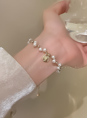 欧美缠绕珍珠手链珍珠手链其他